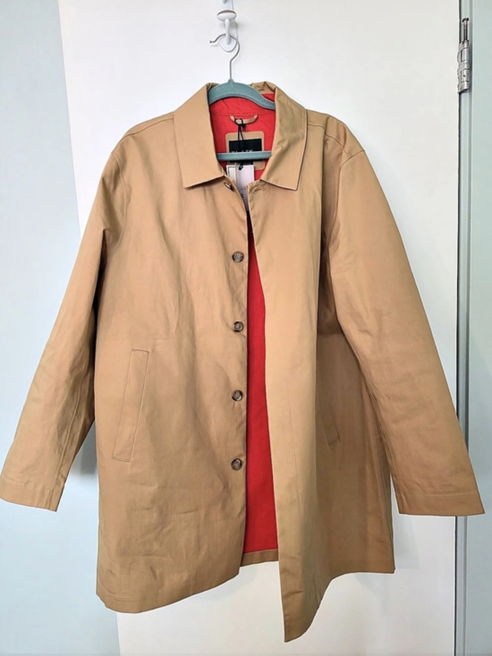Tilley Men's Lightweight Rain Coat, Kaki, Size XL NWT